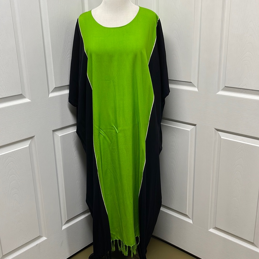 Evolution by Kembali Kimono Fringed Maxi Dress